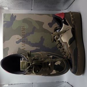 Valentino Rockstud Camo Sneakers